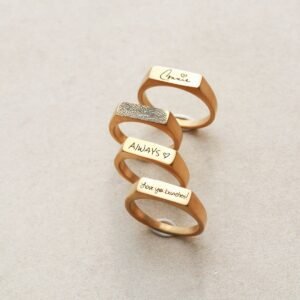 Bagues avec lettres de l'alphabet